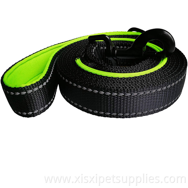 Sturdy Dual Padded Handle Heavy Duty Comfortable Handles Reflective Dog Running Leash
